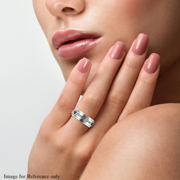 NWT Forever Love Engraved Spinner Ring - Picture 11 of 11